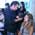 Marco Inmann styling a journalist from Fashion TV